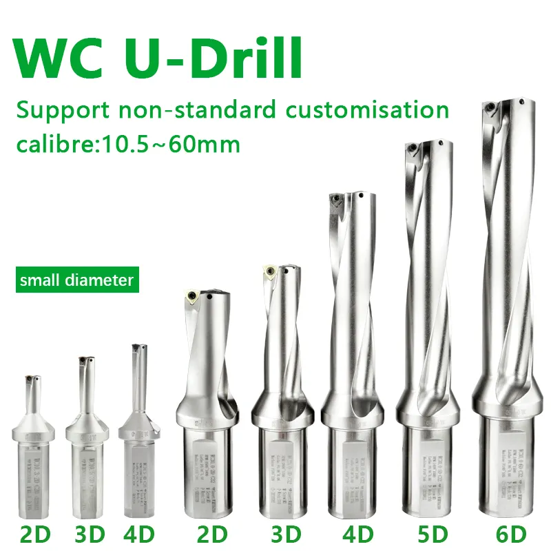 SP/WC U perceuse Indexable l 2D/3D/4D/5D/6D haute qualité avec insert en carbure SP/WC