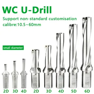 SP/WC U Drill Indexable L 2D/3D/4D/5D/6D High Quality With SP/WC Carbide Insert