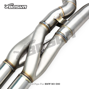 ท่อไอเสีย BOSKA Exhaust Equal Length MidPipe Z Pipe สำหรับ BMW M2/M3/M4 G80/G82/G87 3.0T ปี 2021-2026 ทำจากสแตนเลส พร้อมท่อไอเสียแบบ OPF - Product Image 2