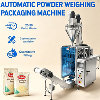 Machine de remplissage et de scellage verticale haute vitesse pour poudres avec remplisseur à vis sans fin, pour l'emballage de poudre de café, de matcha et d'assaisonnements en sachets stand-up