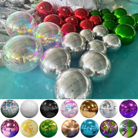 Boule miroir gonflable géante SMS en gros, sphère réfléchissante brillante, ballon disco pour décoration de fête d'anniversaire et de mariage