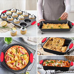 Household 10 Piece Carbon Steel Baking Set Mini <strong>Cake</strong> <strong>Pan</strong> Toast Bread Molds Pies Muffin <strong>Pan</strong> - Product Image 4