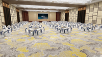 Usine personnalisée cinq étoiles hôtel salle de banquet couloir chambre 80% laine 20% nylon mélange Axminster tapis ignifuge