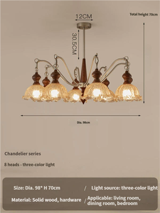 Lustre <span class=keywords><strong>de</strong></span> salon moderne et luxueux, télécommande, verre, intensité variable, 3 températures, installation facile, éclairage à 360° - Product Image 4