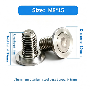 Vis de soudage M8 en aluminium 15MM 16MM 18MM 19MM pour électrodes au lithium sur base en acier aluminium-titane, soudées au laser - Product Image 6