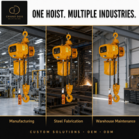 Palans électriques à chaîne industriels robustes certifiés CE, étanches IP65, équipement de levage métallique, capacité de 10 tonnes