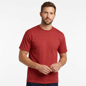 Men's Formal T-Shirt Cotton/Polyester Blend Short Sleeve Eco-Friendly Breathable Comfortable & Stylish Front <b>Logo</b> - Product Image 1