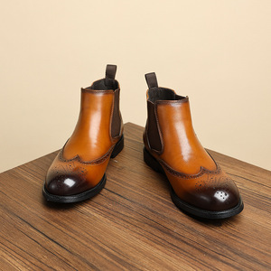 Botas Cortas de Cuero Genuino para Hombre de Alta Calidad, con Cordones, Ideales para Ocasiones Formales y de Negocios - Product Image 4
