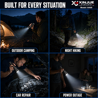 Lampe torche laser personnalisée OEM ODM XINJUE G405 30W, portée de 1000 m, rechargeable, avec zoom télescopique, boîtier en alliage d'aluminium
