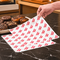 Papier sulfurisé alimentaire jetable personnalisé pour l'emballage de gâteaux, chocolats et pains, avec logo