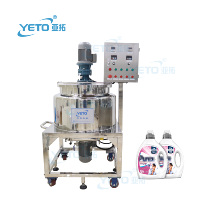 Cuve de mélange cosmétique YETO à double enveloppe sous vide, homogénéisateur liquide en acier inoxydable, machine double 100L certifiée CE ISO pour produits chimiques