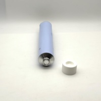 Tubes en aluminium pliables de 30 mm et 80 ml avec couvercle pour cosmétiques, tubes de base en métal souple, sans plastique, recyclables, finition mate