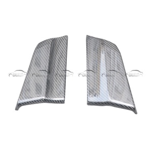 M Style Carbon Rear Bumper Lip Fins Spoiler Wing <b>Splitter</b> for Honda Civic FK8 Type R Diffuser 2012+ - Product Image 5