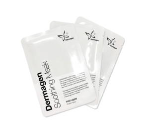 Mascarilla Calmante Dermagen - Mascarilla Facial 3D de Algodón con Ácido Hialurónico y Colágeno, Nutritiva, Hidratante, Coreana - Product Image 1