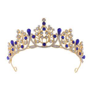 퀸즈 쉬머 스타 LYC 럭셔리 모던 스타일 헤어 후프 심플 다이아몬드 도금 프린세스 크로스보더 웨딩 장식 - Product Image 4