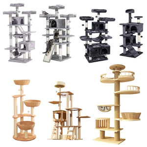 Fornitura diretta dalla fabbrica OEM & ODM multifunzionale gatto torre Pet mobili moda in legno gatto albero - Product Image 1