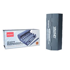 <span class=keywords><strong>YAXUN</strong></span> YX-6318 Juego de Destornilladores Multifunción 128 en 1, Herramienta de Reparación de Precisión para Productos 3C, Juego de Herramientas Universales para Teléfonos Móviles - Product Image 6