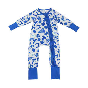 Pelele de otoño con lazo de fútbol de manga larga RTS al por mayor para niñas, ropa de diseño de primavera y otoño - Product Image 1