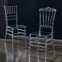 Chaise de restaurant transparente en acrylique, en plastique, pas chère, pour bureau et table, vente en gros