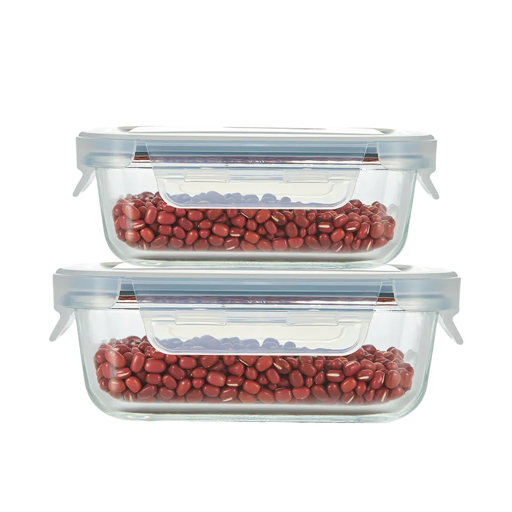 BPA mikrowellen geeignet 18 Stück Vorrats behälter Set Premium Glas Lebensmittel behälter Bento Lunchbox Set