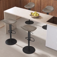 [En stock] Tabouret de bar minimaliste moderne, réglable en hauteur et rotatif, chaise haute pour comptoir de cuisine