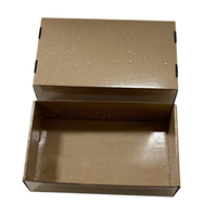 Boîte en carton durable et écologique en matériaux recyclés, enduite de cire imperméable, avec pelliculage mat et gaufrage pour viande, poisson et fruits de mer