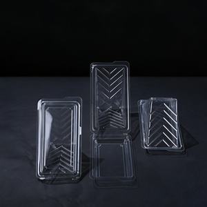 Groothandel Sandwich Driehoekige <span class=keywords><strong>Cake</strong></span> Blisterverpakking Wegwerpbaar Recycleerbaar Afhaal Transparante <span class=keywords><strong>Plastic</strong></span> PET Voedselcontainers Met Embossing - Product Image 1