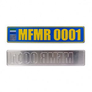 Placa de Matrícula de Aluminio Personalizada al por Mayor con Logotipo de Países, Recuerdo Turístico - Product Image 2