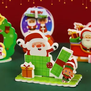 2024 Nieuwe Kerst Thema Ambiance Decoraties Kerst Puzzel Speelgoed Opp Tas Verpakking Groothandel