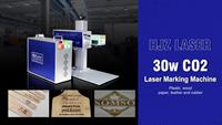 Máquina de Marcado Láser Portátil de CO2 de 30W/60W para Madera, Acrílico y Cuero