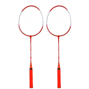 Low price wholesale factory price iron badminton racket shuttlecock racket with bag badminton kit