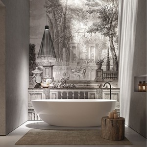 Lámpara de pie Etretat con pantalla de tela, fuente de luz LED de 220V para uso en villas, dormitorios, clubes y sofás. - Product Image 2