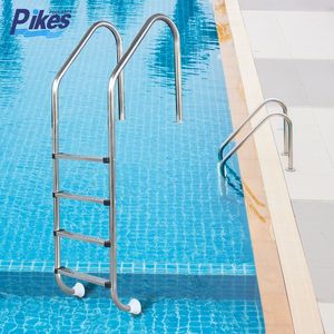 Équipement d'échelle de <span class=keywords><strong>piscine</strong></span> anti-dérapant en gros d'usine 304/316 caractéristiques en acier inoxydable échelles de type bride en caoutchouc pour piscines - Product Image 1