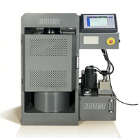 Machine d'essai de compression électro-hydraulique 2000 kN EN ASTM pour béton, cube et cylindre, avec source d'huile intégrée