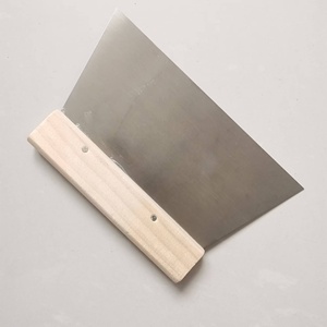 Grande Utensile da cucina in acciaio al carbonio in metallo raschietto tritatutto con manico in legno multiuso taglia pasta per pane - Product Image 4