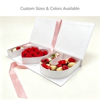Boîte cadeau en carton rigide en forme de I LOVE U pour la Saint-Valentin, couleur et taille personnalisées, emballage pour fleurs et chocolats