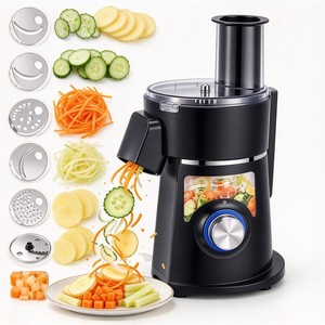 Food Processor Stripe Cube <b>Cutter</b> Kitchen Slicer Stainless Steel Vegetable Chopper Motorized Rotary Electric Food <b>Cutter</b> Machine - Product Image 1