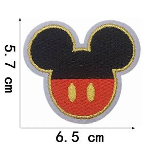 <b>Iron</b> on Embroidered Cute Mouse Ear Shape Rainbow Patches for Kid Clothes Bag Decoration - Product Image 4