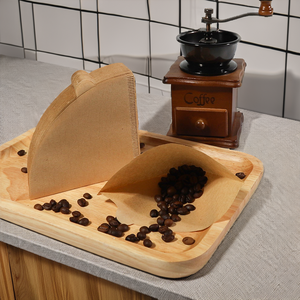 Filtres à café coniques jetables résistants à la chaleur # 1 # 2 paquets de <span class=keywords><strong>200</strong></span> filtres à café en pâte de bois vierge 58 g/m² pour 2 à 4 tasses (pour préparation par infusion) - Product Image 4