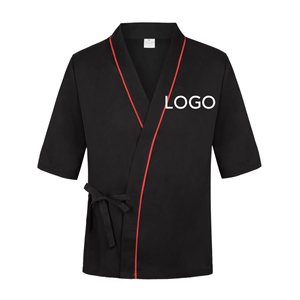Chaquetas de Uniforme de Chef Kimono con Logotipo Personalizado para Restaurante Japonés de Sushi, Manga 3/4, Gran Venta - Product Image 4