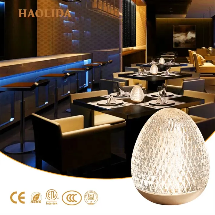 HLD Decoration Led Night Light Base Stepless Dimming Bedroom Restaurant Smart Custom Acrylic Night Light