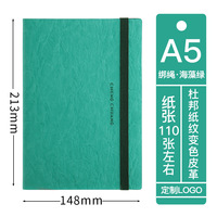 Carnet de notes en cuir PU avec logo personnalisé de haute qualité A5 Budget Business School Office Diary Journal Notebook avec bande élastique