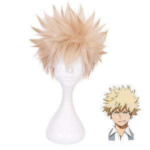 Perruque de cosplay Bakugou Katsuki de <span class=keywords><strong>My</strong></span> <span class=keywords><strong>Hero</strong></span> <span class=keywords><strong>Academia</strong></span> pour garçons - Product Image 2
