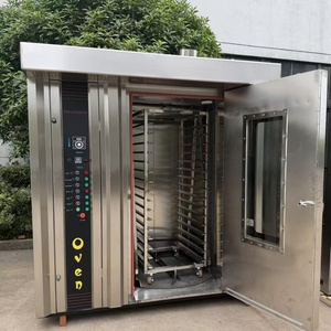 เตาอบลมร้อนแบบหมุน 16 ถาด 380V พร้อมแผงควบคุมตั้งเวลาแบบตั้งโปรแกรมได้ อุปกรณ์สำหรับร้านเบเกอรี่และร้านอาหาร - Product Image 6