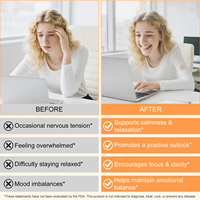 Patch Acentiallabs Patchs d'équilibre émotionnel privé avec complexe de vitamine B Patchs anti-stress biodégradables de couche supérieure