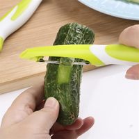 Éplucheur à pommes de terre manuel en acier inoxydable durable, prix d'usine AES, 2 pièces, couteau à trancher en stock pour une utilisation en cuisine
