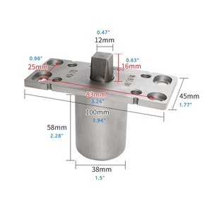 Kim loại có thể điều chỉnh nhập cửa nhôm gỗ mềm đóng Pin nhiệm vụ nặng nề lối vào cổng an ninh 360 độ xoay <span class=keywords><strong>pivot</strong></span> bản lề - Product Image 2
