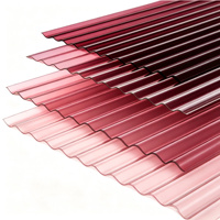 Panneau en polycarbonate ondulé teinté résistant aux chocs pour serres agricoles, maisons, villas, couloirs, devantures de magasins et auvents