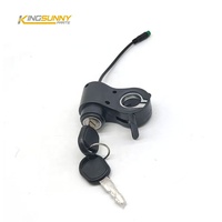 Pièces de rechange pour trottinette électrique Kukirin G2 Pro G2 Max Interrupteur de verrouillage à clé d'accélérateur au pouce avec prise à 5 broches