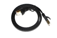 Cable de Red Plano de Diferentes Longitudes (1ft 12in) XXD OEM, Súper Suave, Pasa Pruebas de Canal, Cat5e Cat6 Rj45, Cable Ethernet Colorido